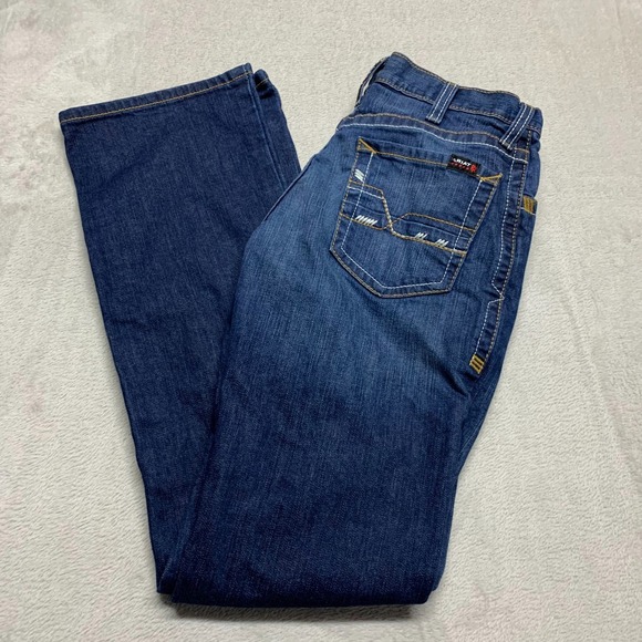 Ariat M4 FR Jeans Mens 30x36 Relaxed Boot Cut Workwear Fire Resistant Cat 2 2112 - Picture 1 of 11